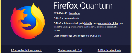 Firefox Quantum. Novo e rápido de verdade.